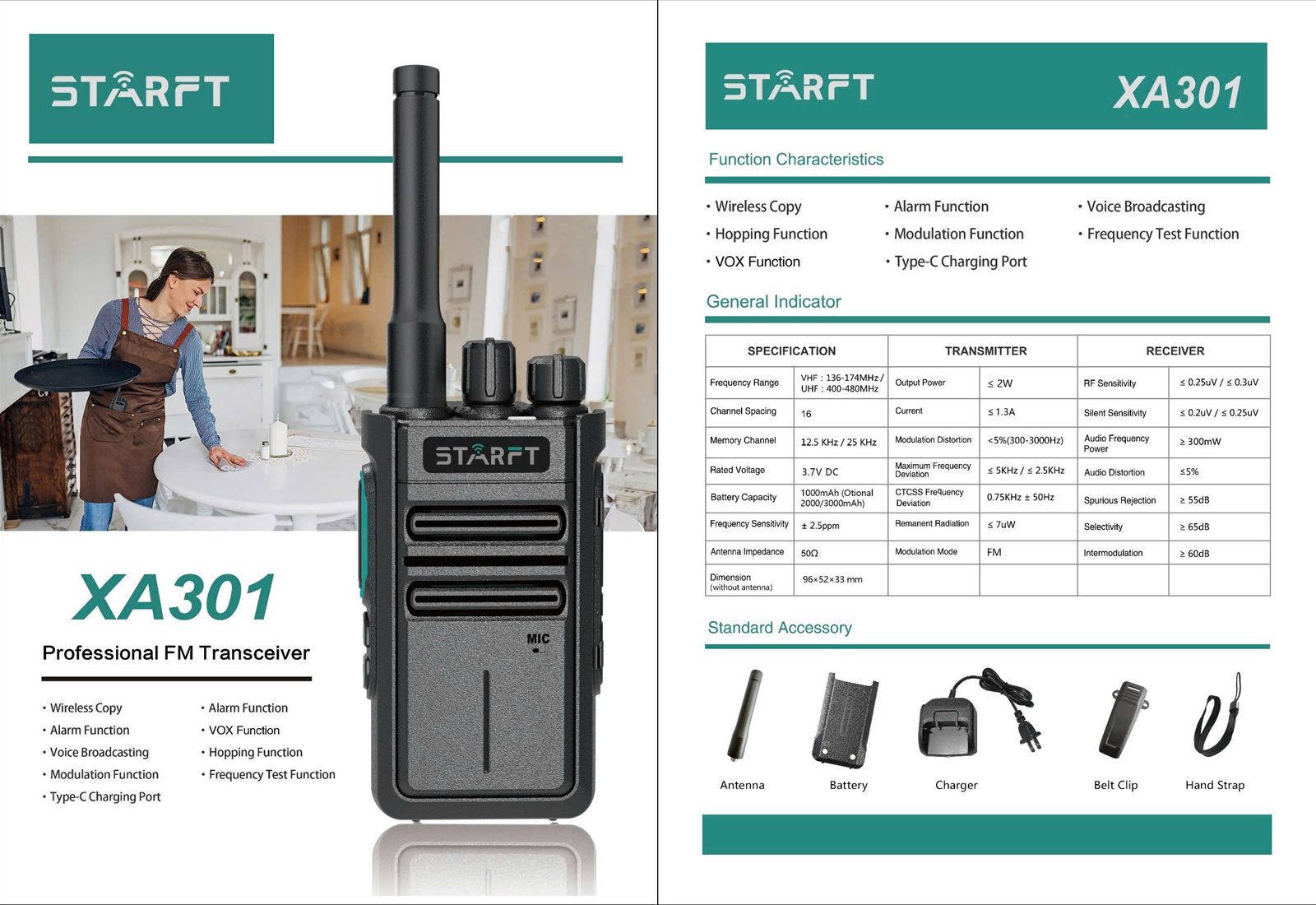 Bộ đàm xtarft xa 301